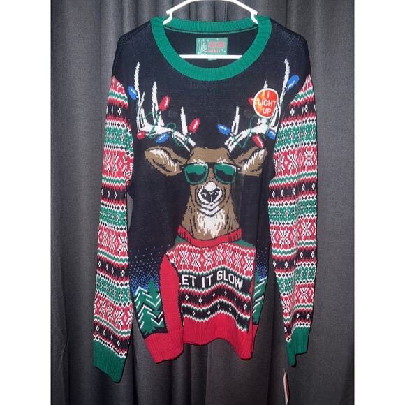 Ugly Christmas Sweater Xmas Size Large - Picture 1 of 3
